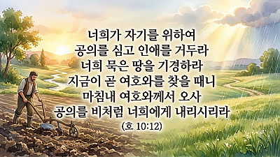 2026년 8월 9일 화도시온교회 교회소식